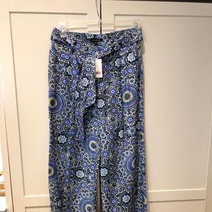 Banana Republic Printed Wide Leg Palazzo Pant